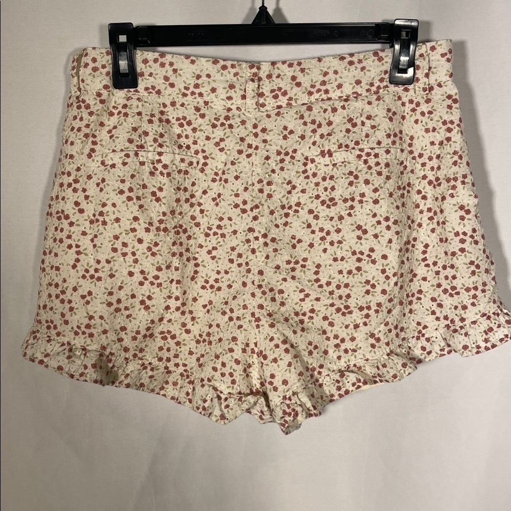 ALTARD STATE WOMENS EYELET RED FLORAL SHORTS LARGE - Picture 5 of 5